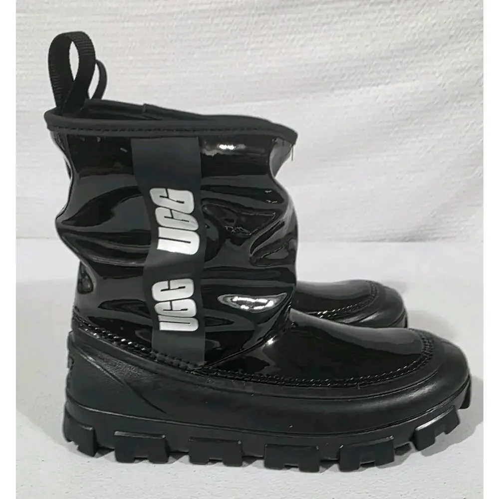 UGG Classic Brellah Mini Boots Black Waterproof kids Size 4